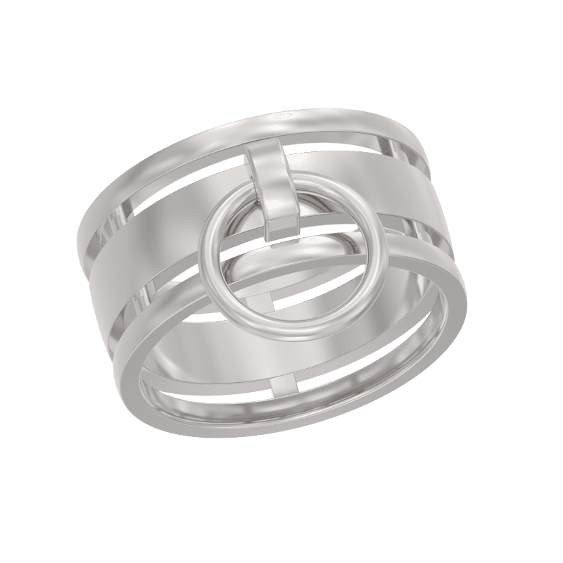 Кольцо из серебра 925 без вставки