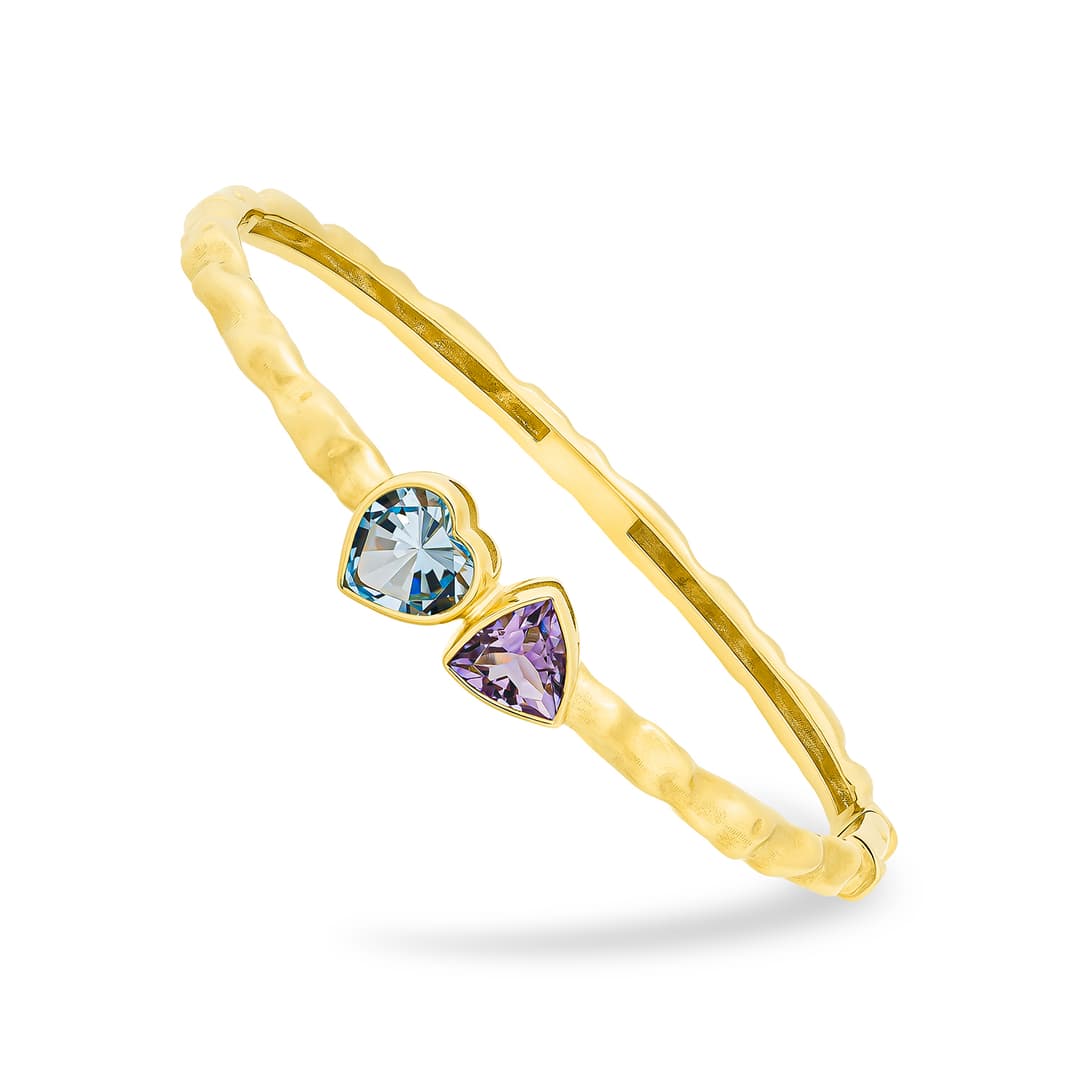 Браслет из серебра 925 с миксом камней