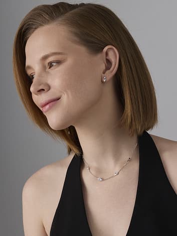 Колье из серебра 925 с фианитами