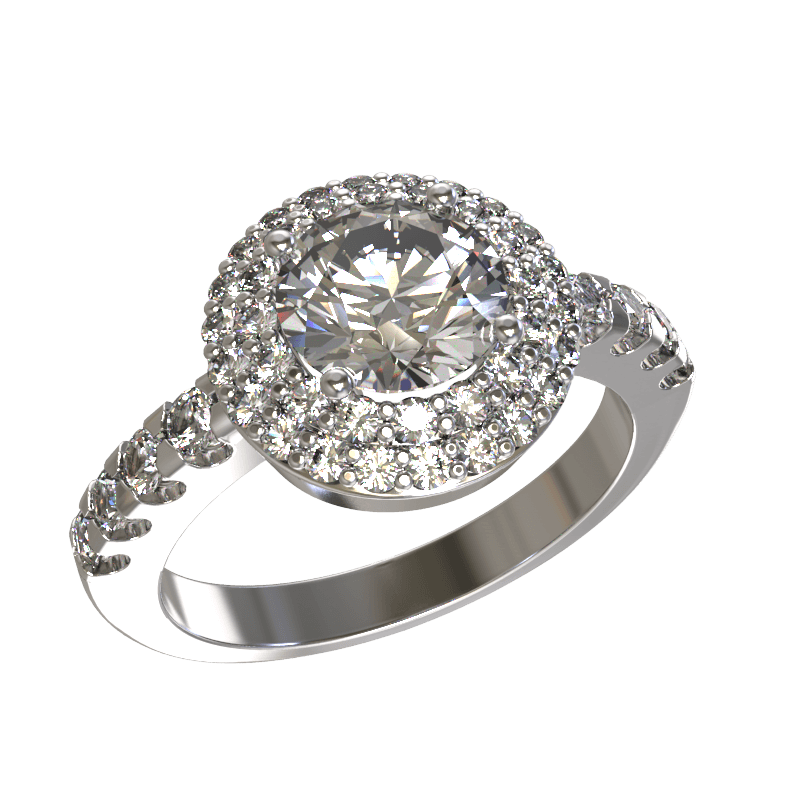 Кольцо из серебра 925 с фианитами