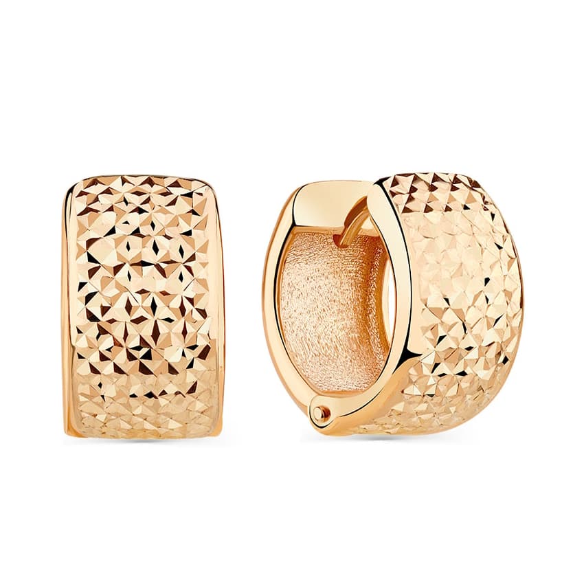 Серьги из золота без вставки