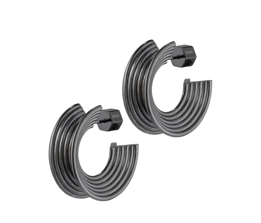 Серьги из латуни без вставки