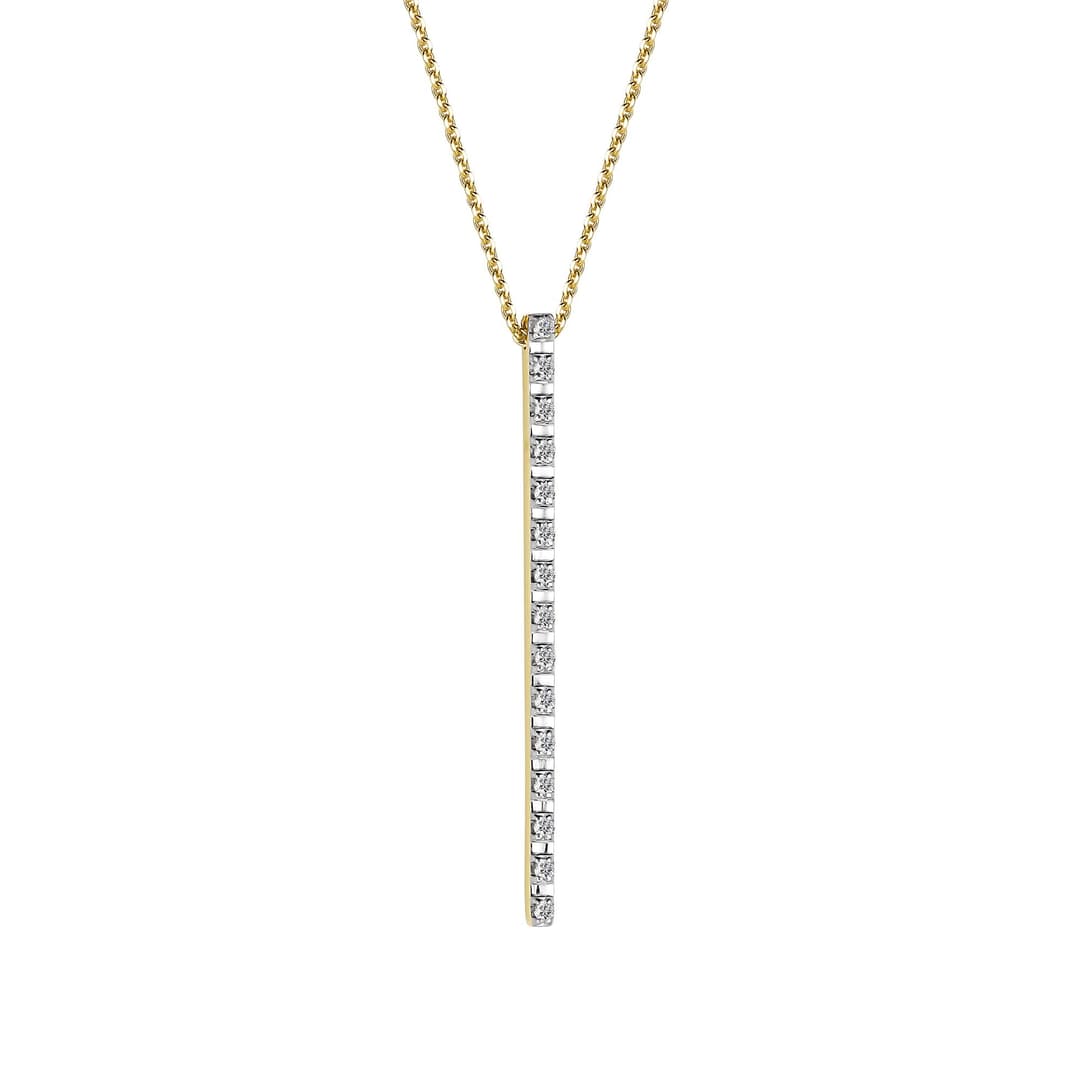 Колье из золота 585 с бриллиантом