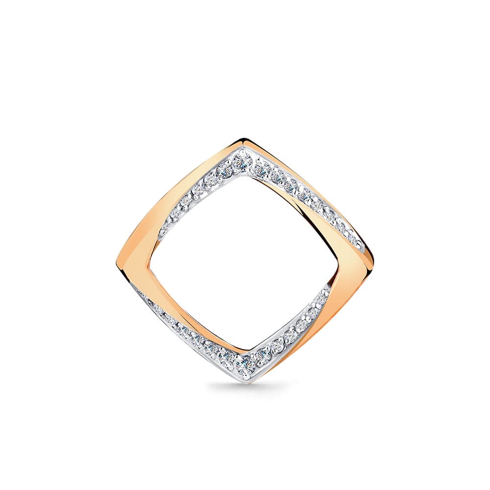 Подвеска из золота 585 с фианитами