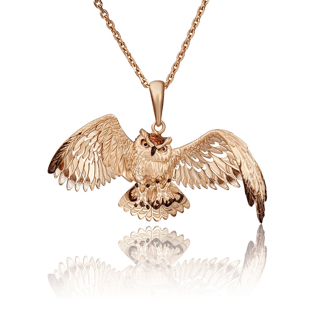 Подвеска из золота 585 с эмалью