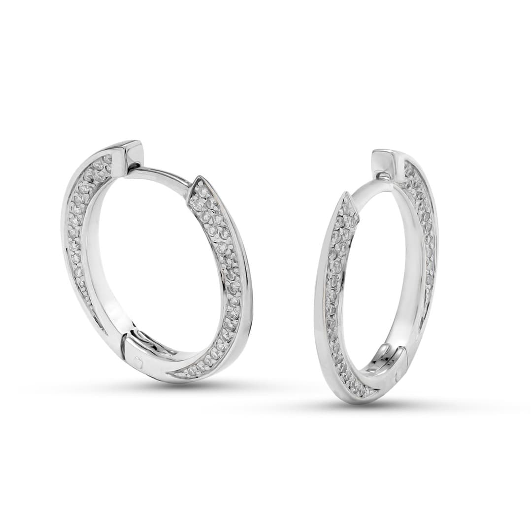 Серьги из золота 585 с бриллиантами