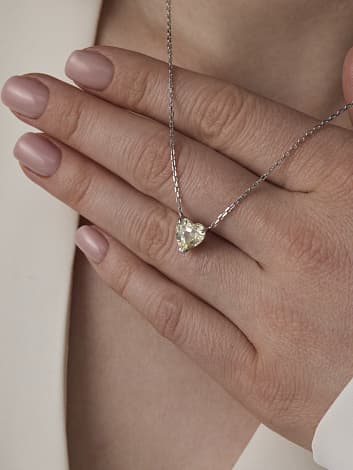 Колье из серебра 925 с бриллианитами