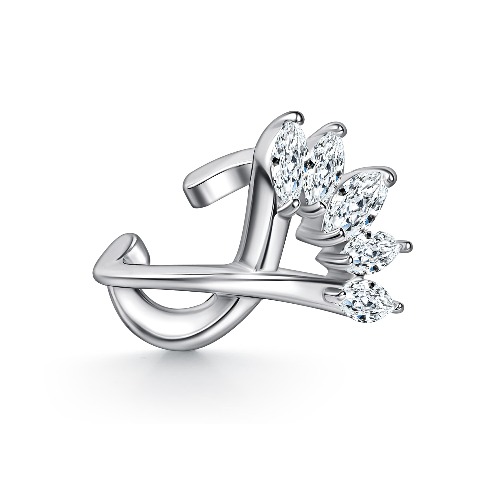 Серьги из серебра 925 с кубическим цирконием