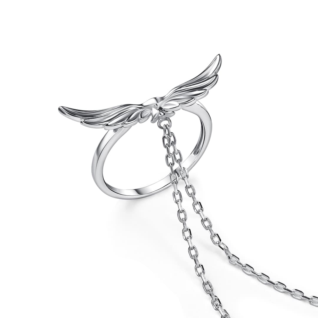 Кольцо из серебра 925 с фианитами