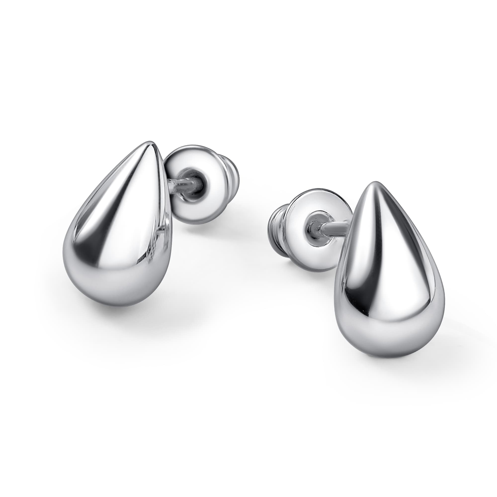 Серьги из серебра 925 без вставки