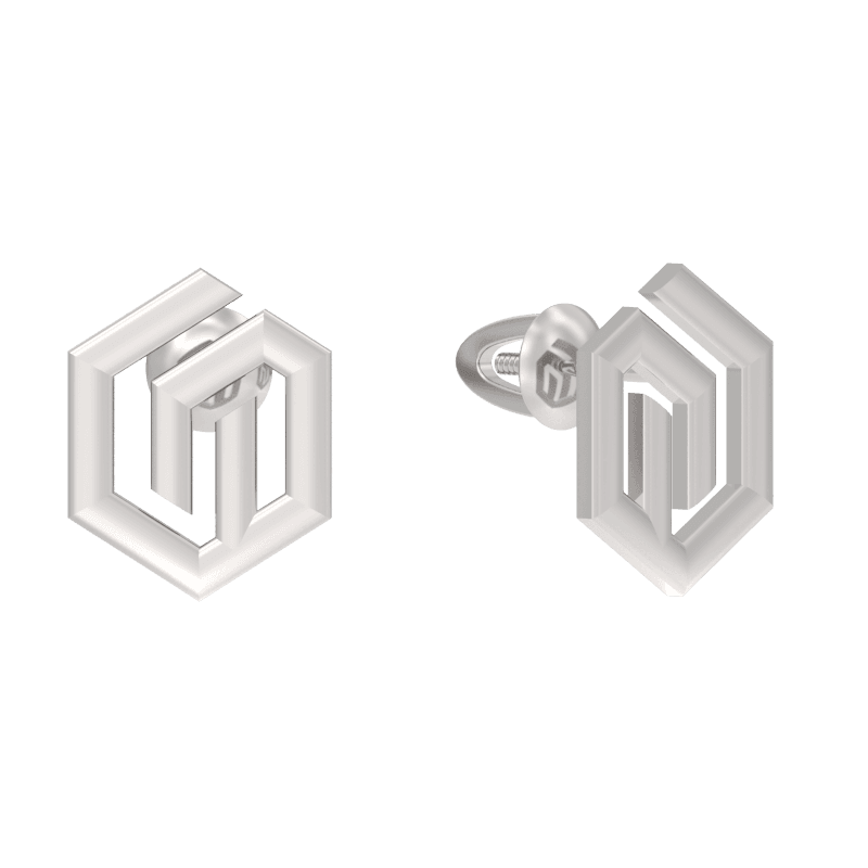 Серьги из серебра 925 без вставки