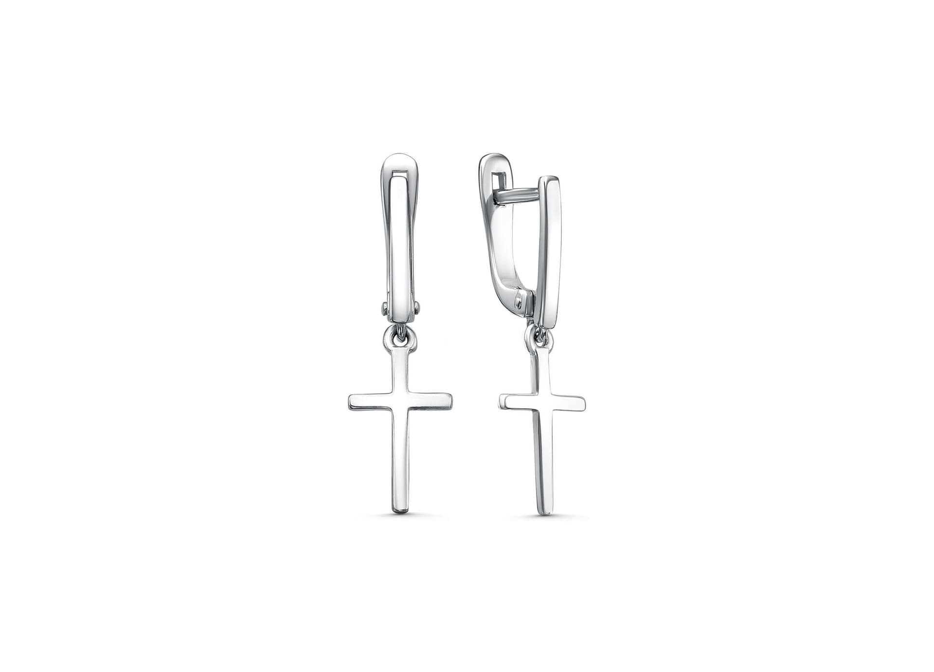 Серьги из серебра 925  без вставки