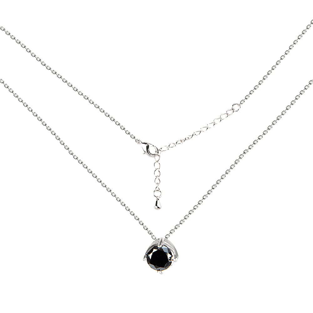 Колье из серебра 925 с кубическим цирконием