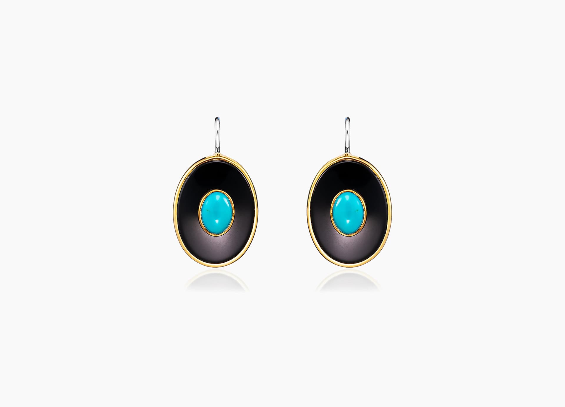 Серьги из серебра 925 с бирюзой