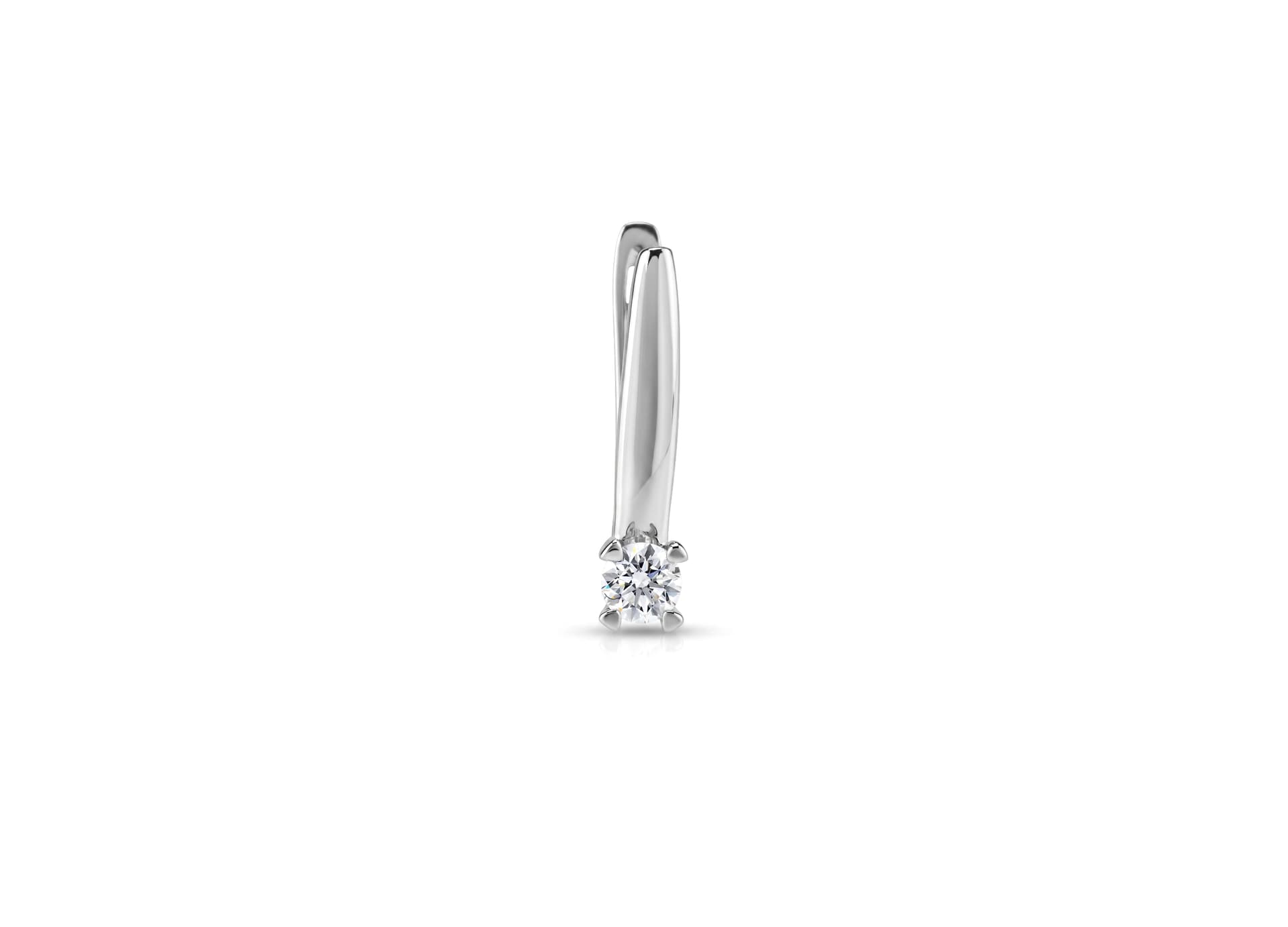 Серьги из серебра 925 с выращенными бриллиантами