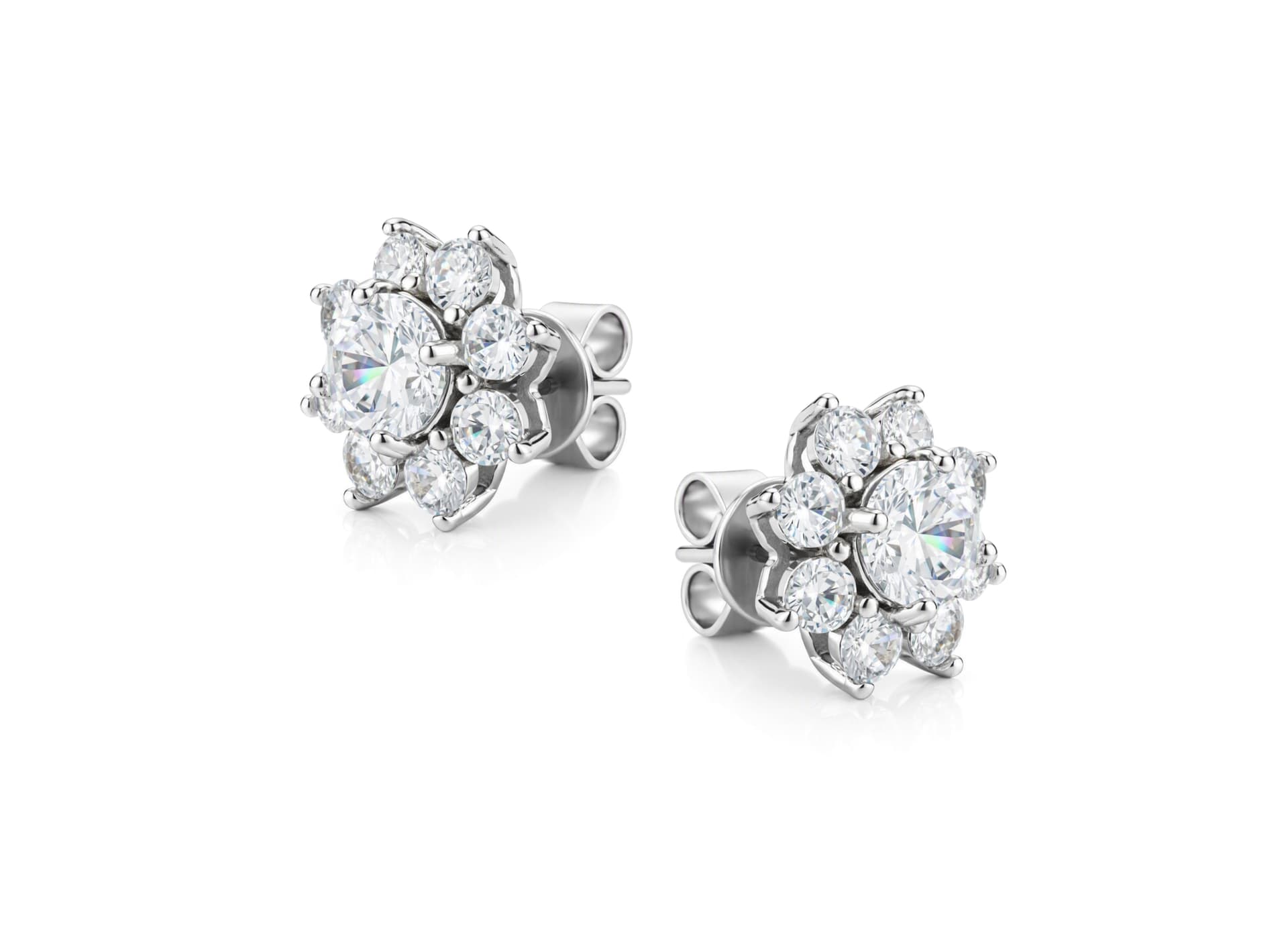 Серьги из серебра 925 с кубическим цирконием