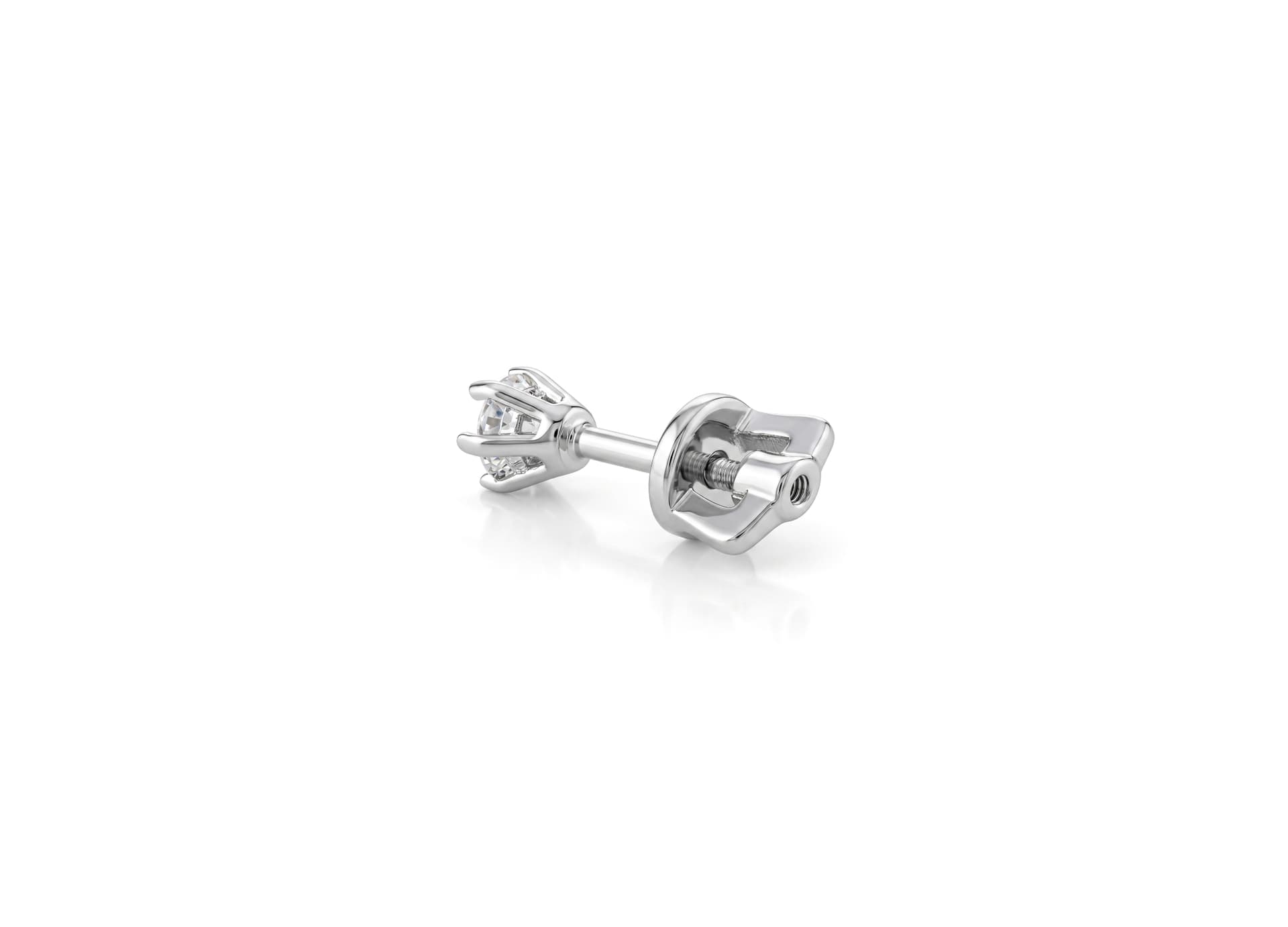 Серьги из серебра 925 с выращенными бриллиантами
