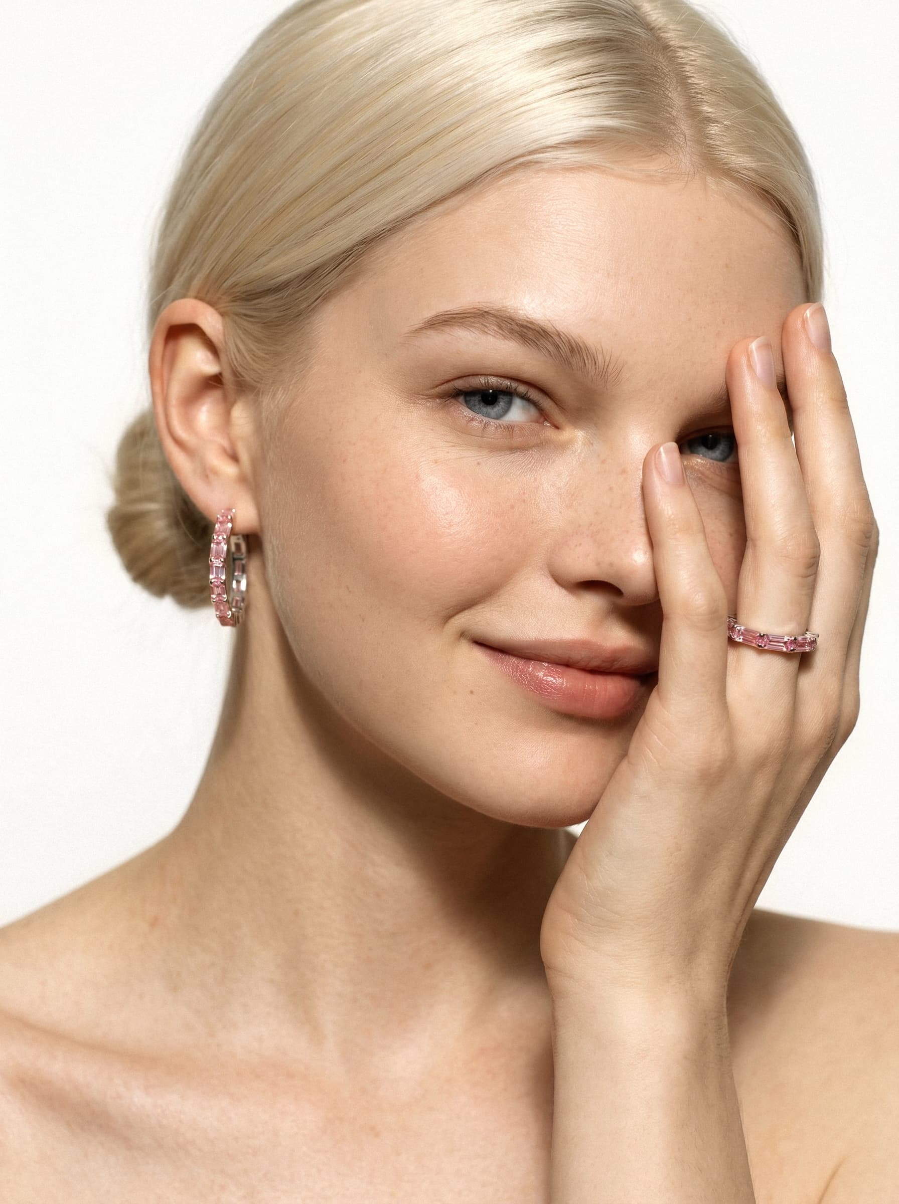 Серьги из серебра 925 с кубическим цирконием