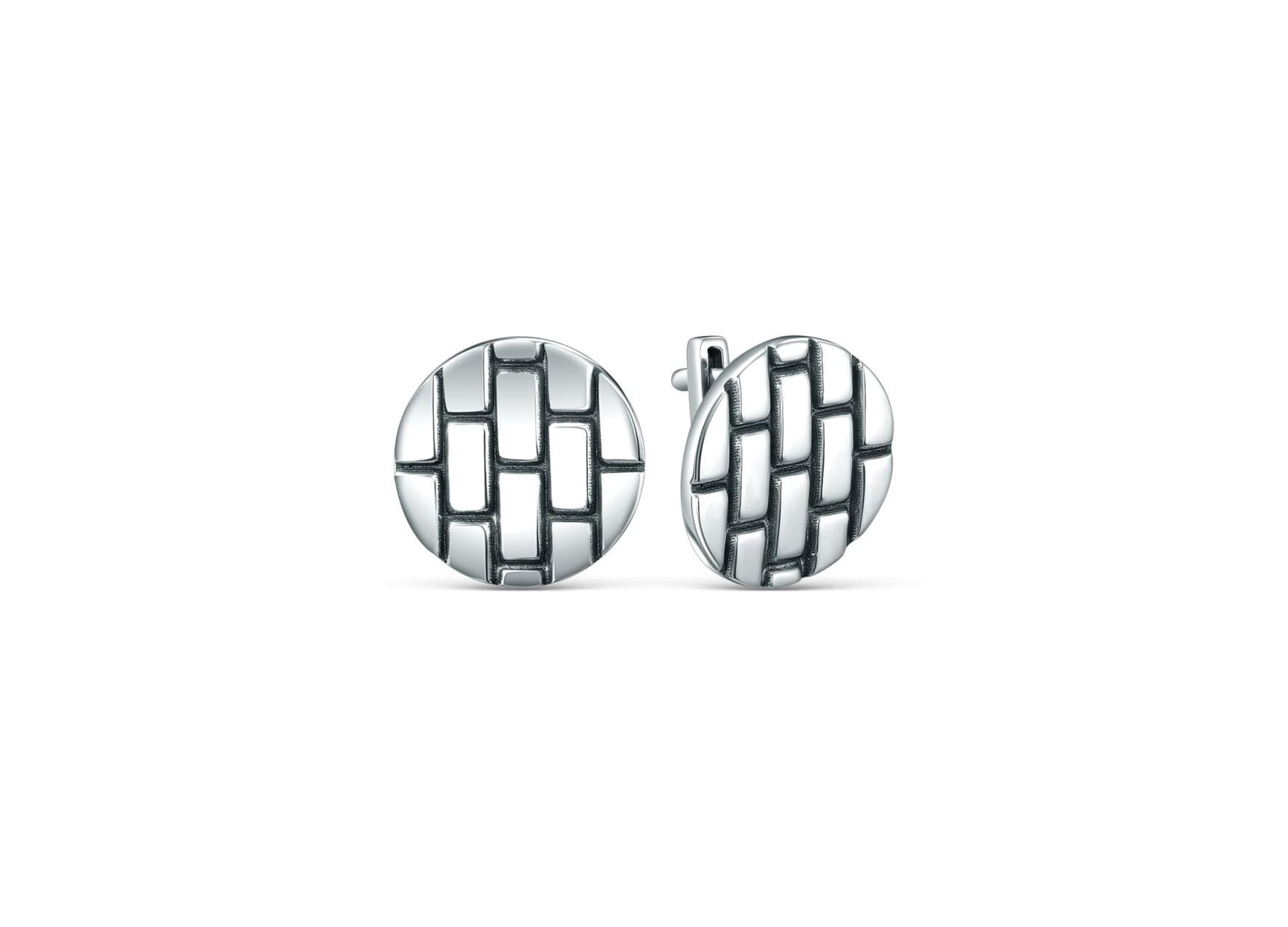 Серьги из серебра 925 без вставки