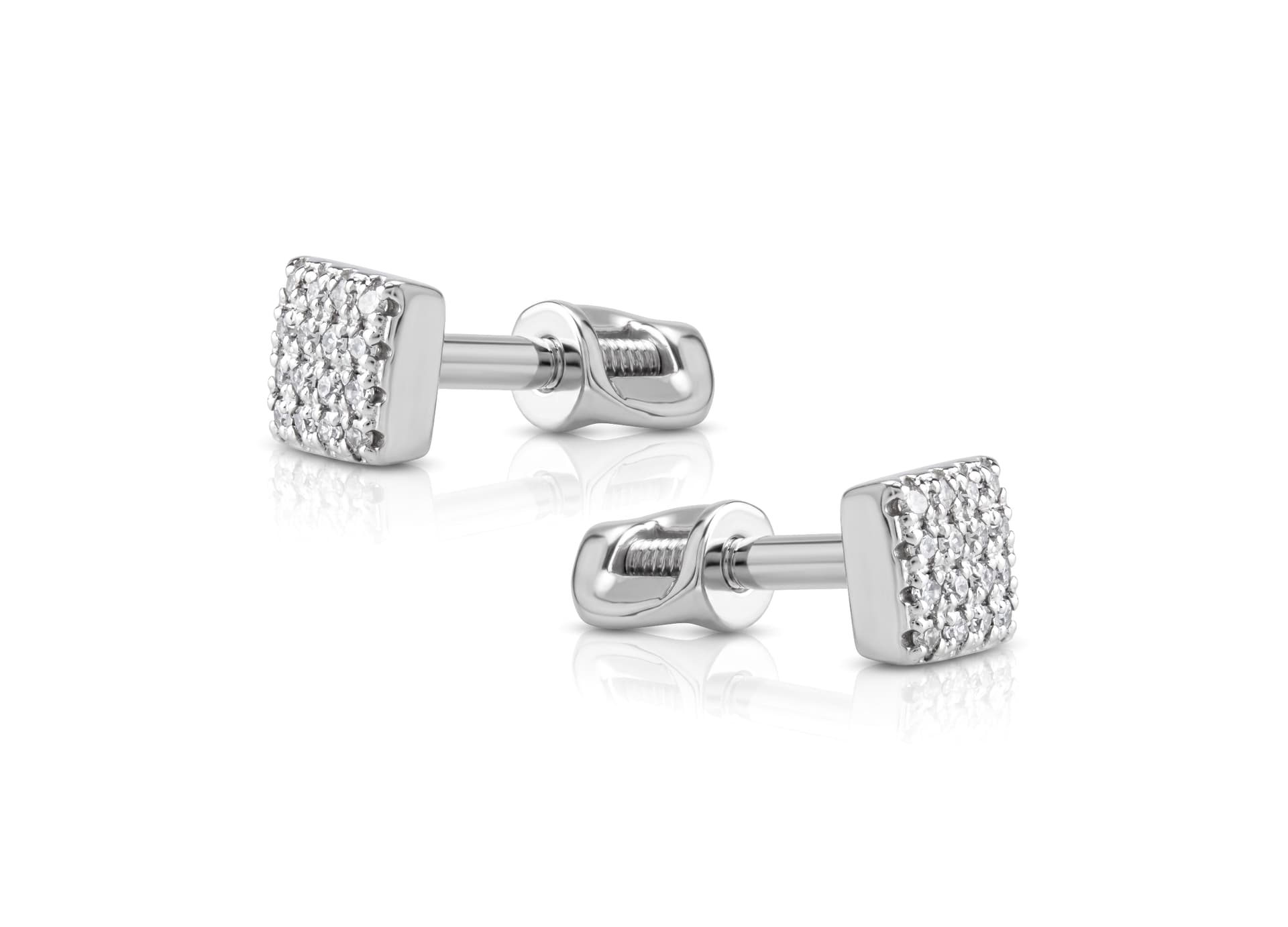 Серьги из золота 585 с бриллиантами