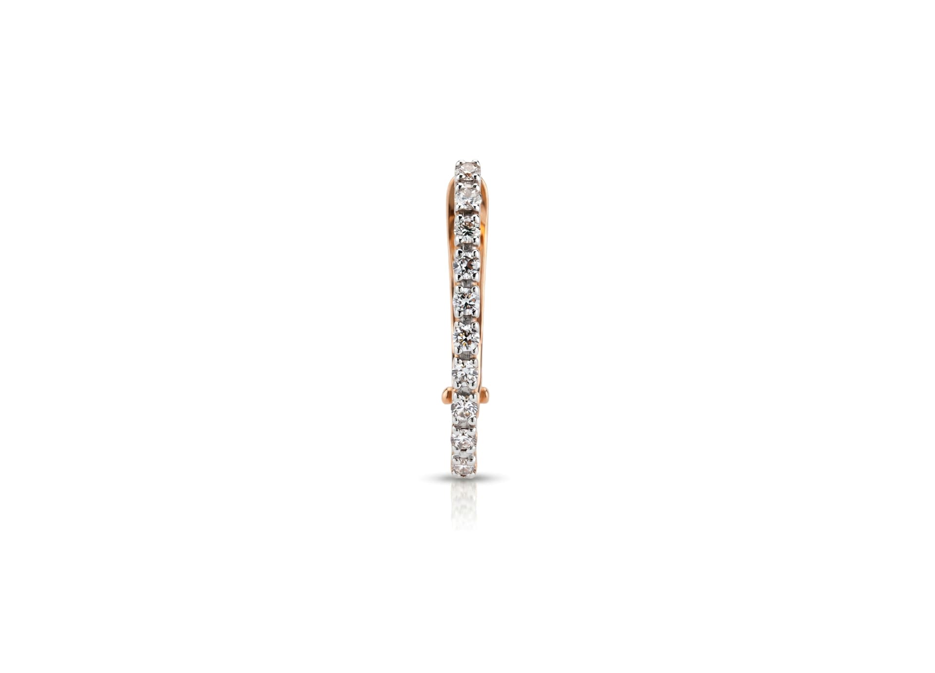 Серьги из золота 585 с  бриллиантом