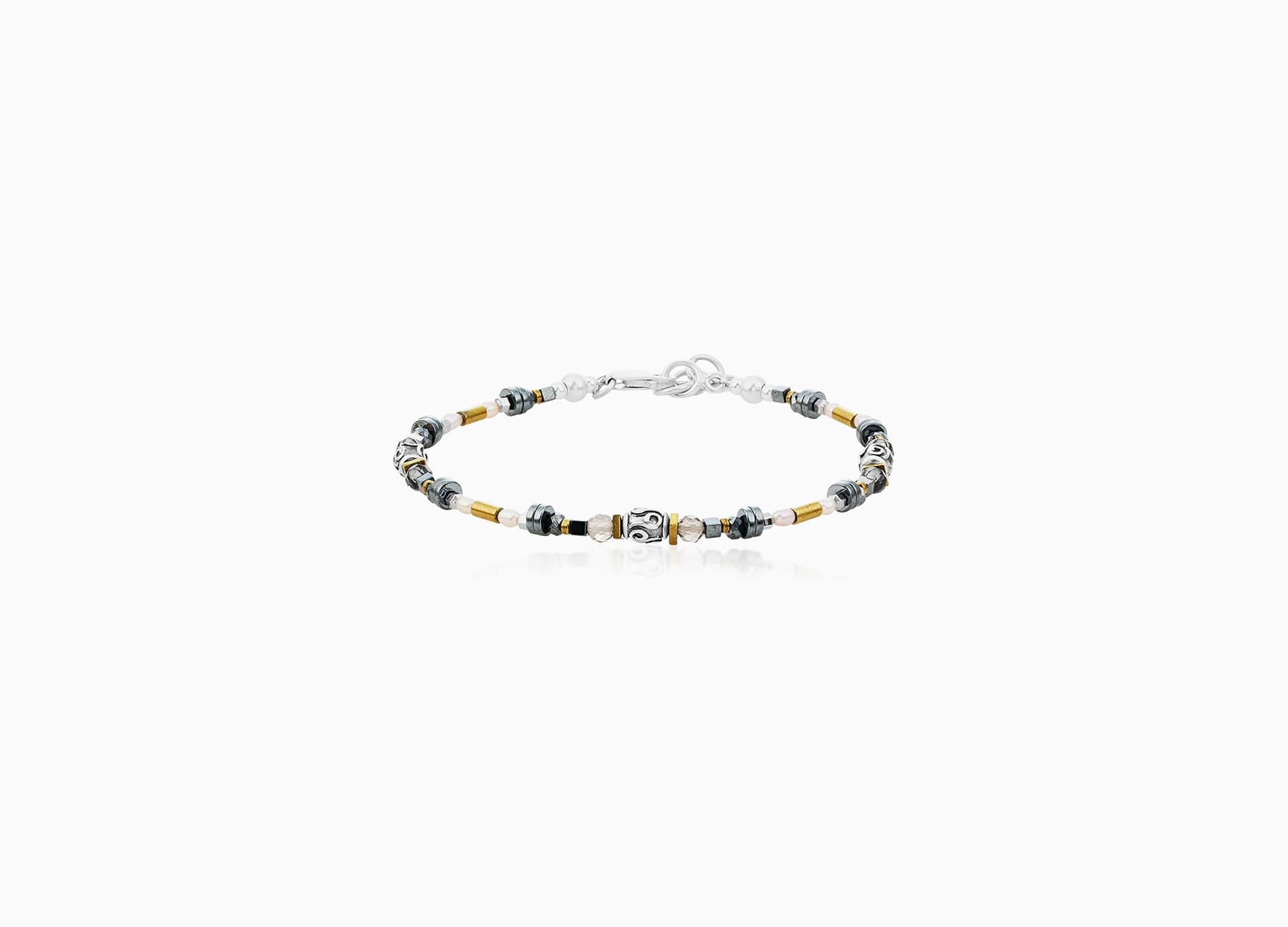 Браслет из серебра 925 с кварцем