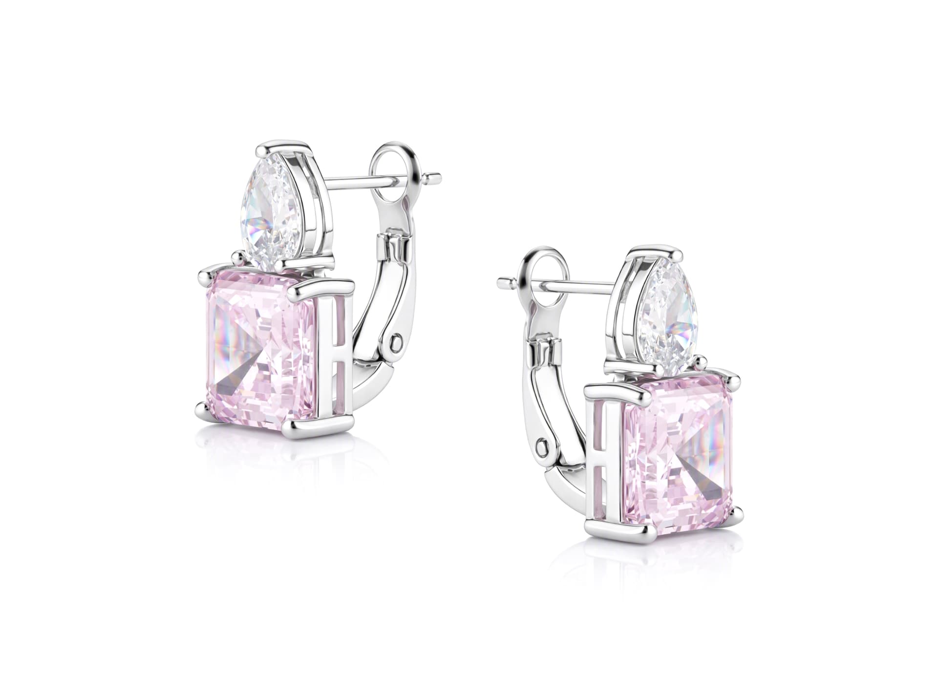 Серьги из серебра 925 с кубическим цирконием