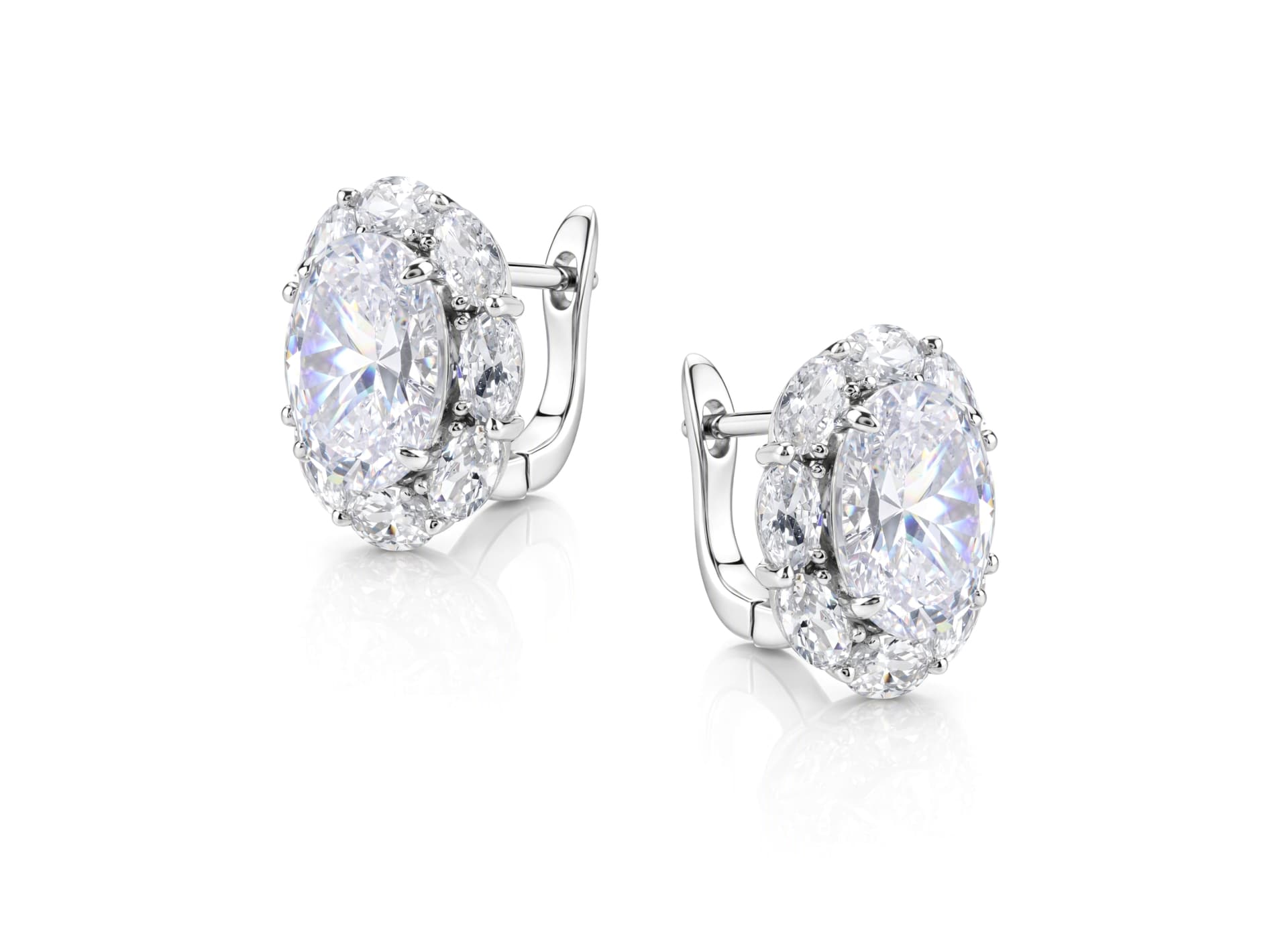 Серьги из серебра 925 с кубическим цирконием