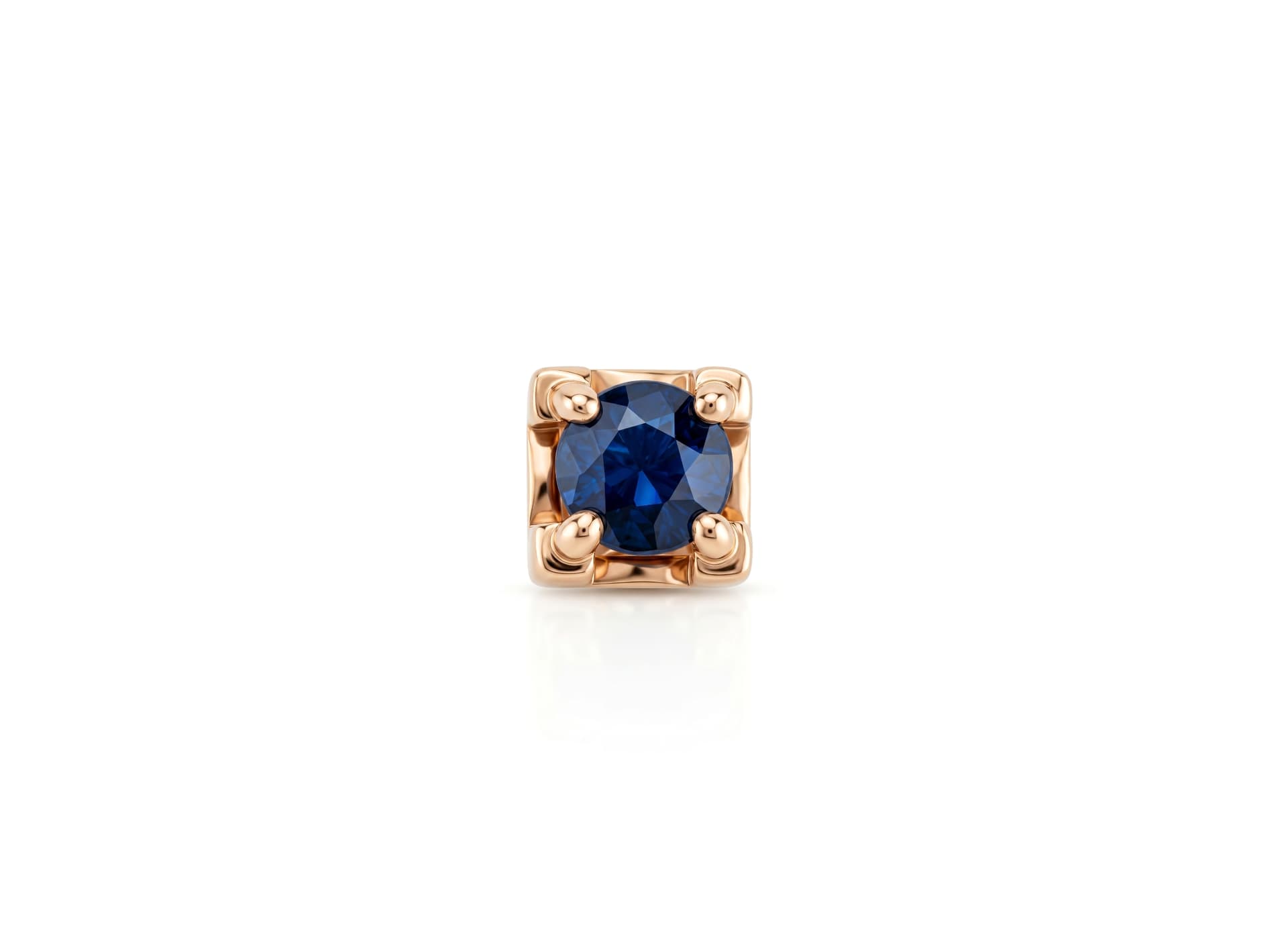 Серьги из золота 585 с сапфирами