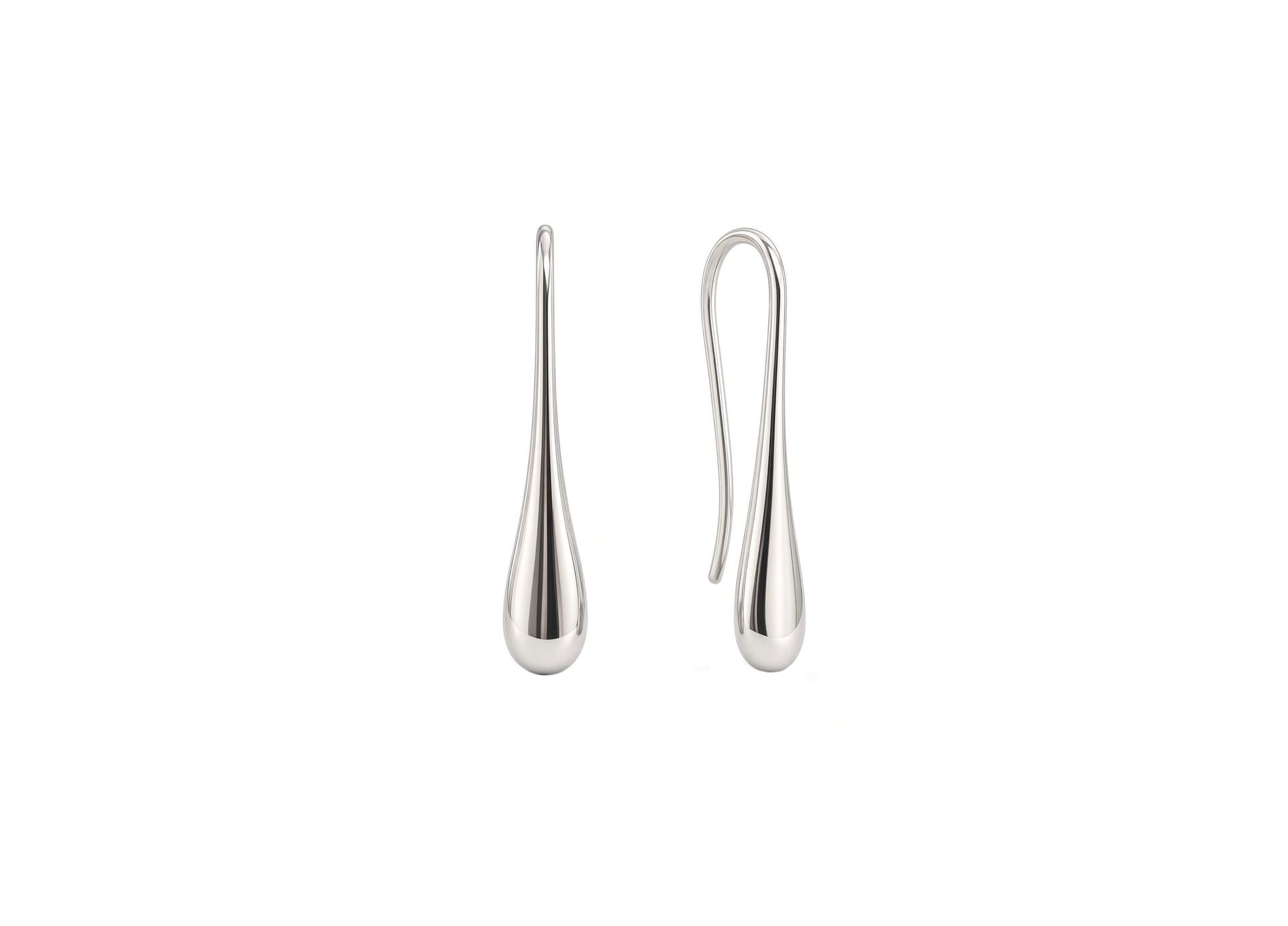 Серьги из серебра 925 без вставки