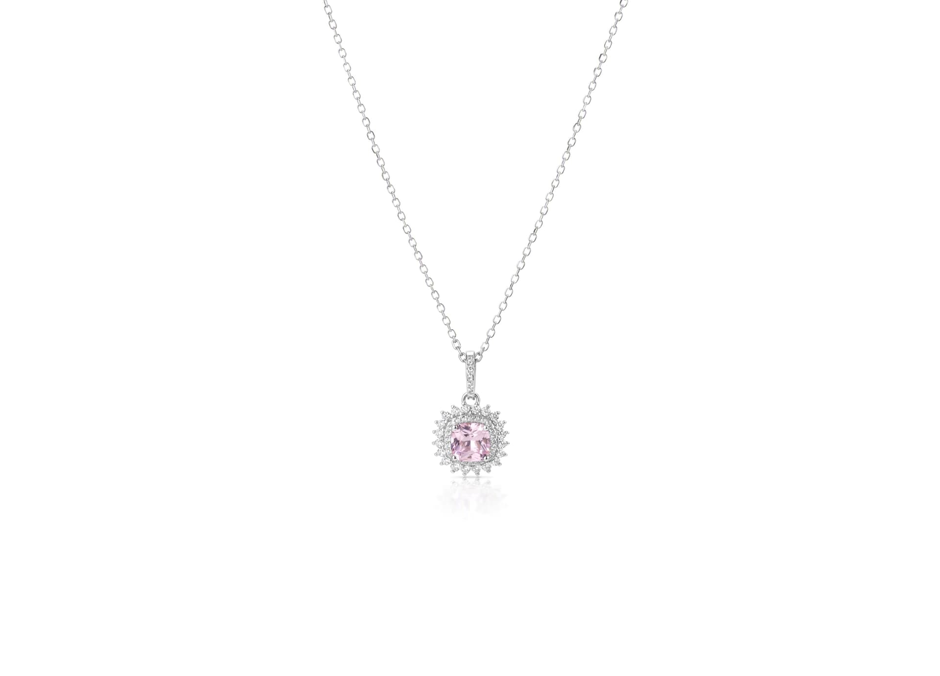 Колье из серебра 925 с кубическим цирконием