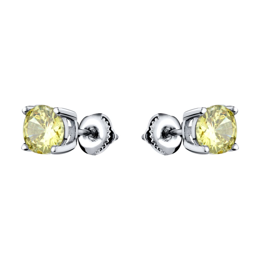 Серьги из серебра 925 с кубическим цирконием