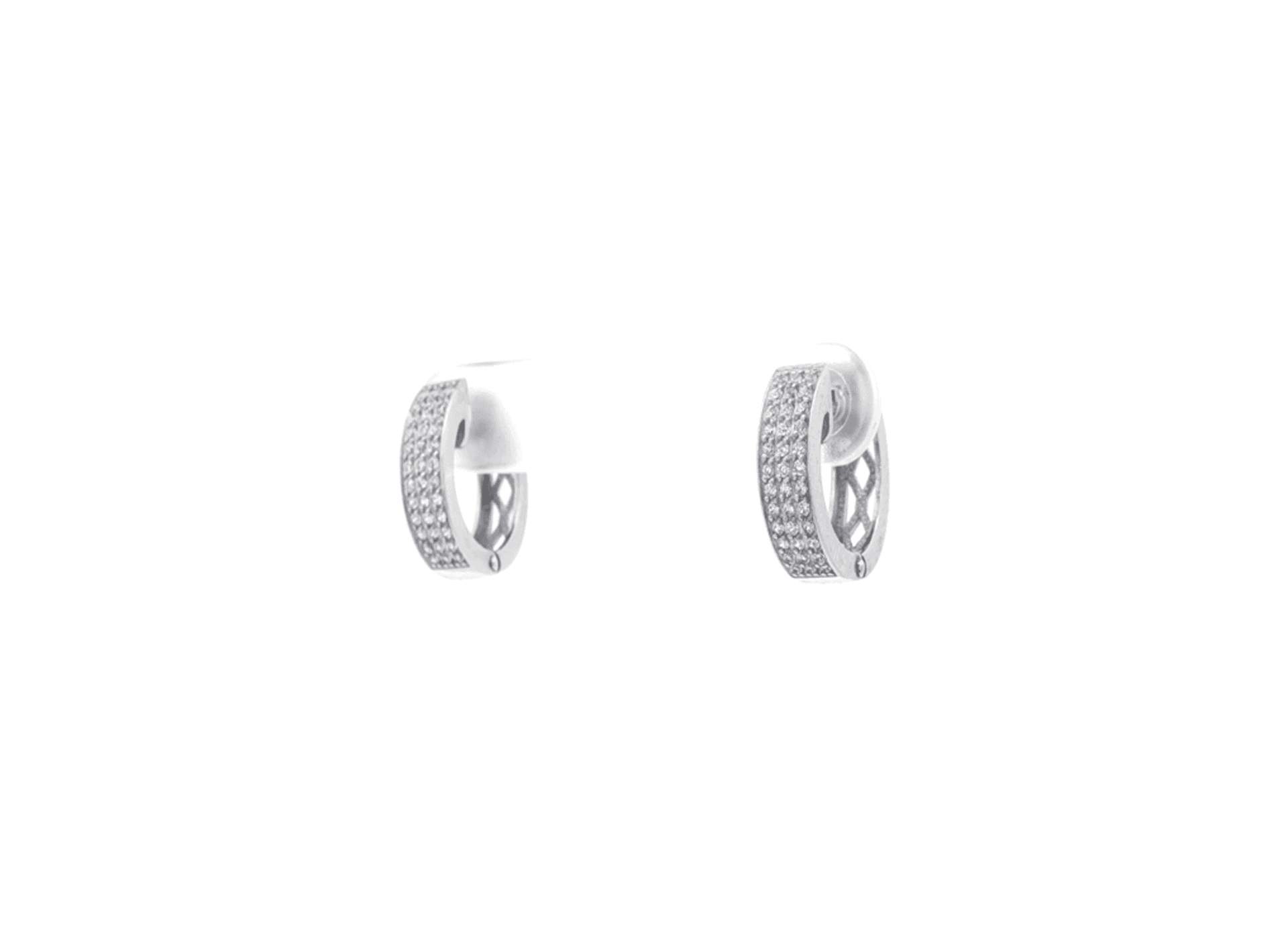 Серьги из серебра 925 с фианитами