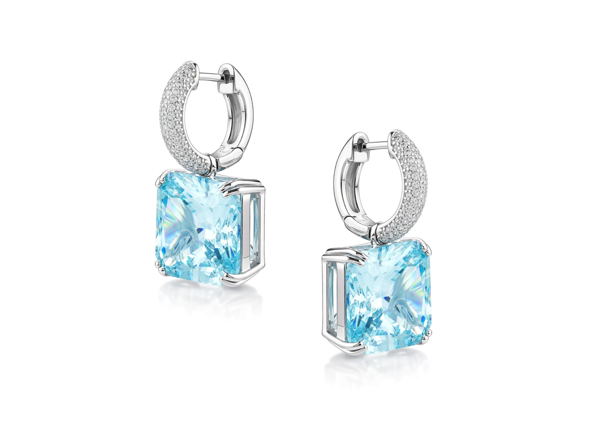 Серьги из серебра 925 с кубическим цирконием