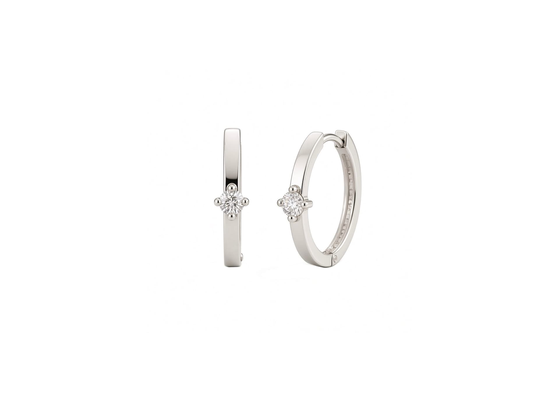 Серьги из серебра 925 с фианитами