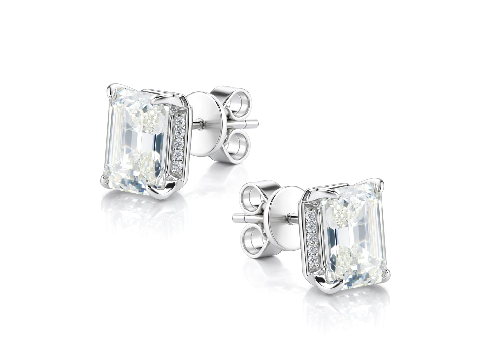 Серьги из серебра 925 с кубическим цирконием