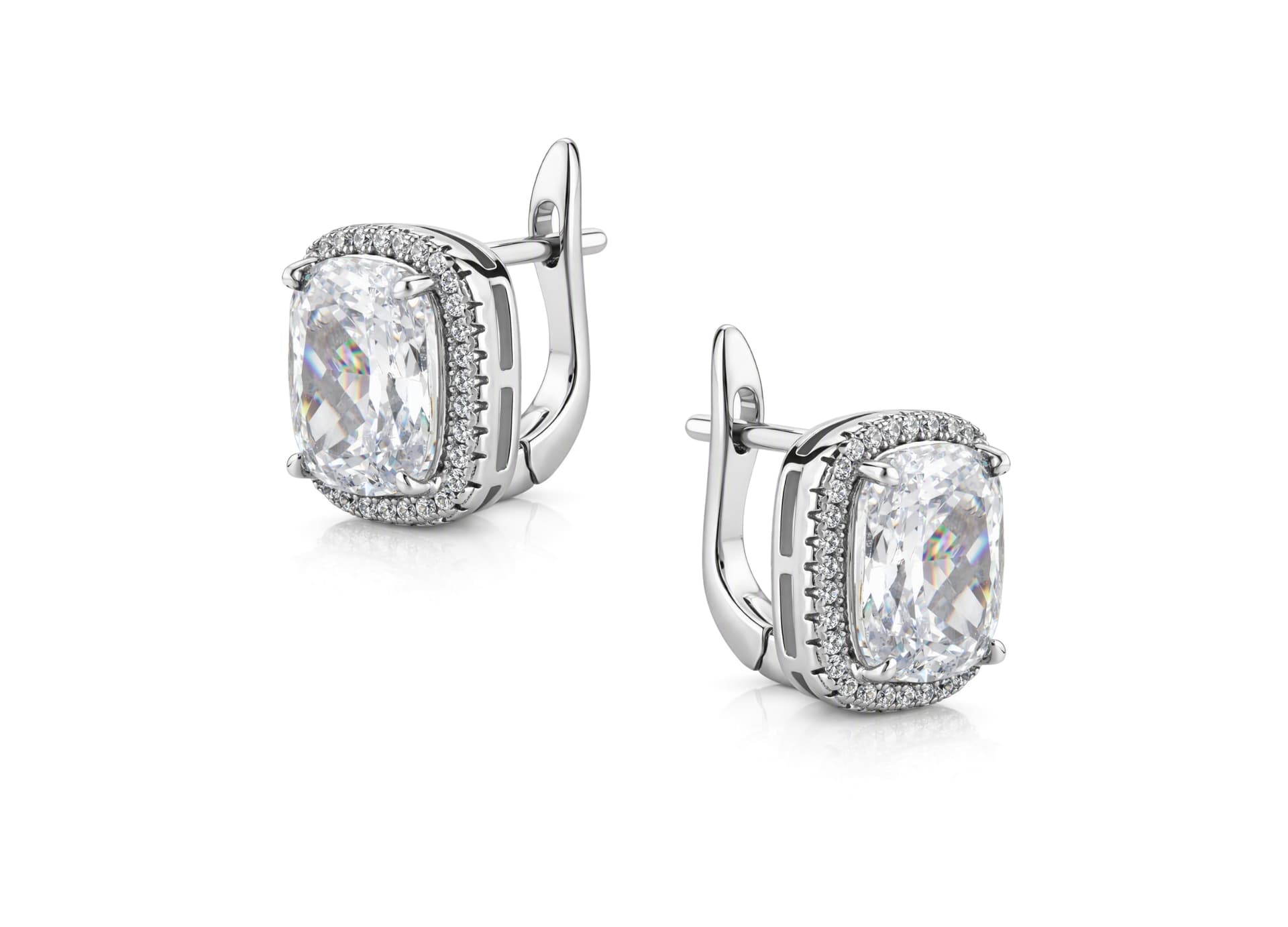 Серьги из серебра 925 с кубическим цирконием