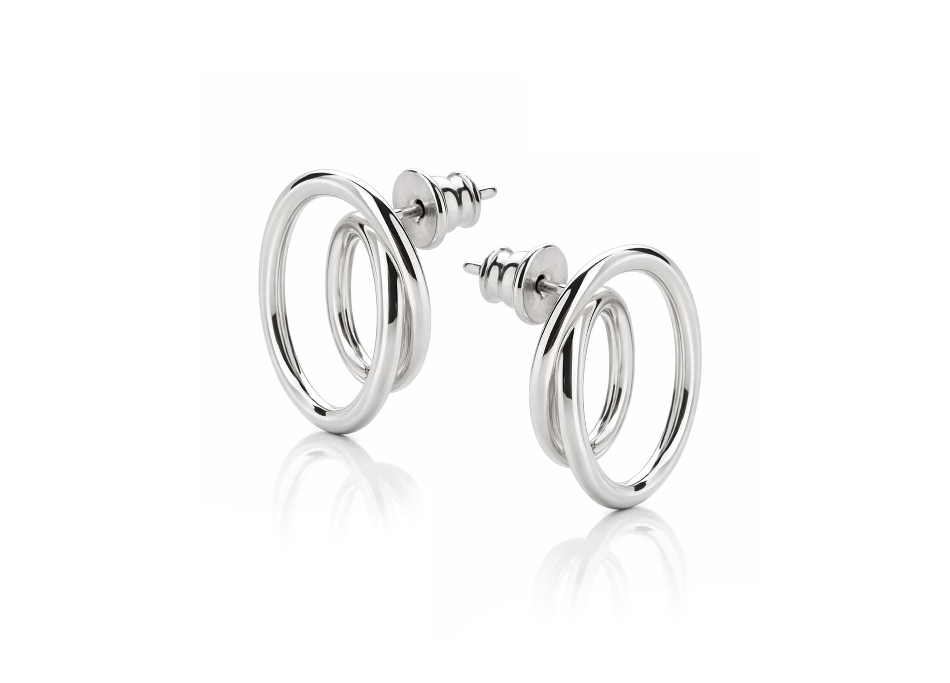 Серьги из серебра 925 без вставки