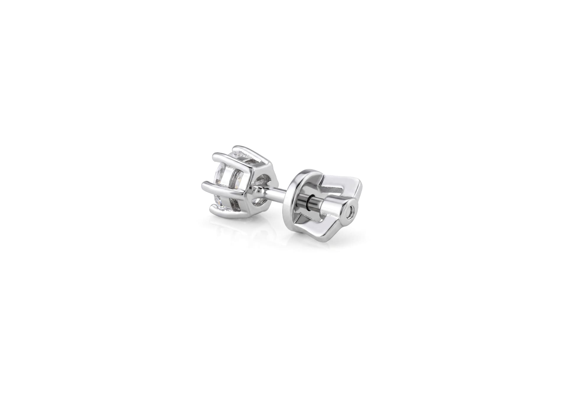 Серьги из серебра 925 с выращенными бриллиантами