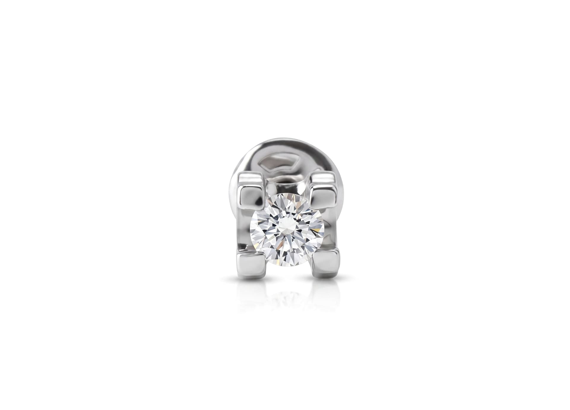 Серьги из золота 585 с бриллиантами