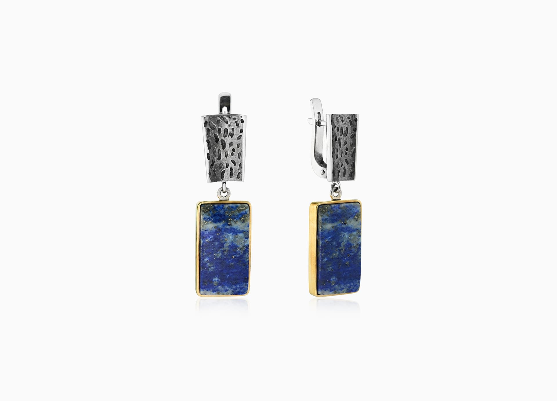 Серьги из серебра 925 с лазуритом
