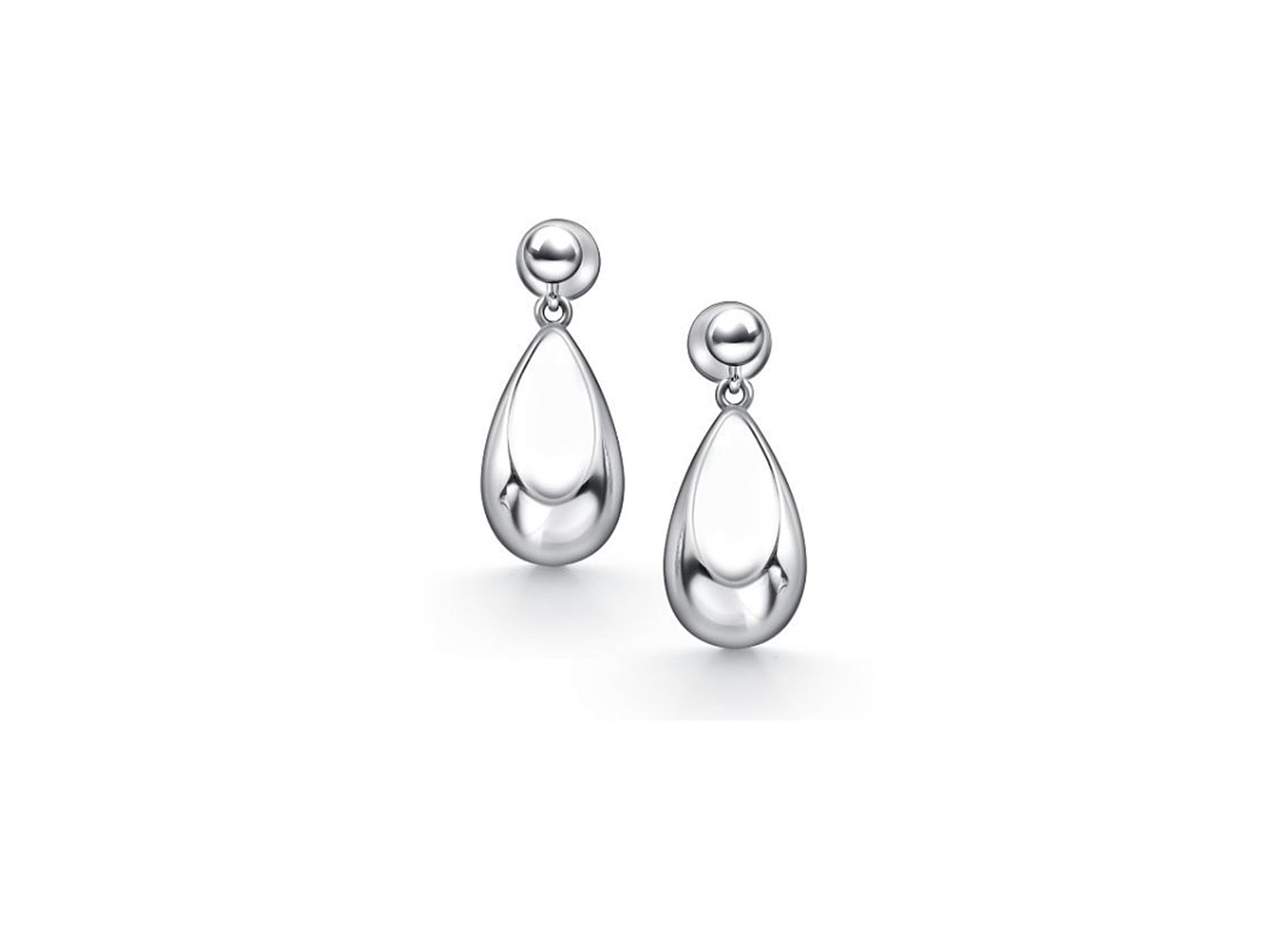 Серьги из серебра 925 без вставки
