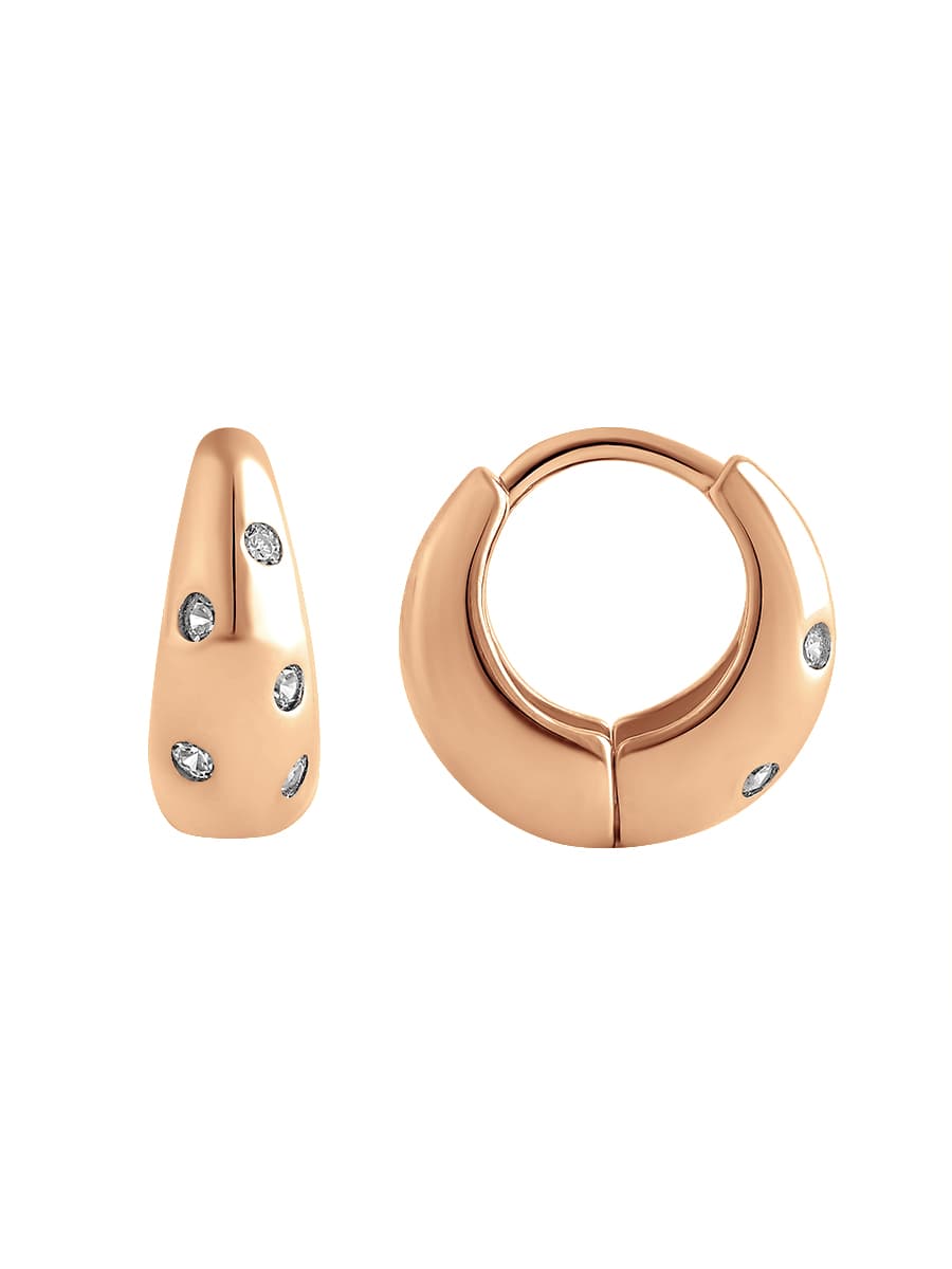 Серьги из серебра 925 с кубическим цирконием