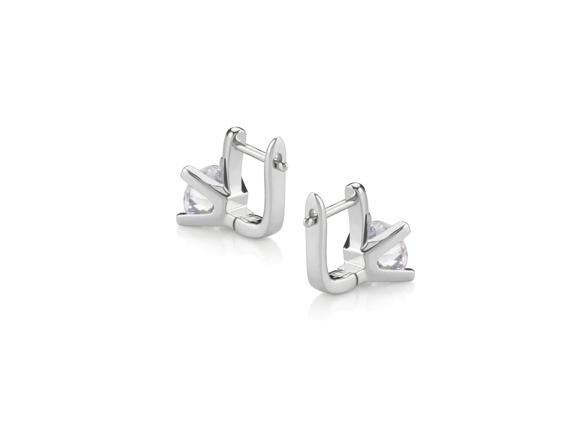 Серьги из серебра 925 с  кубическим цирконием