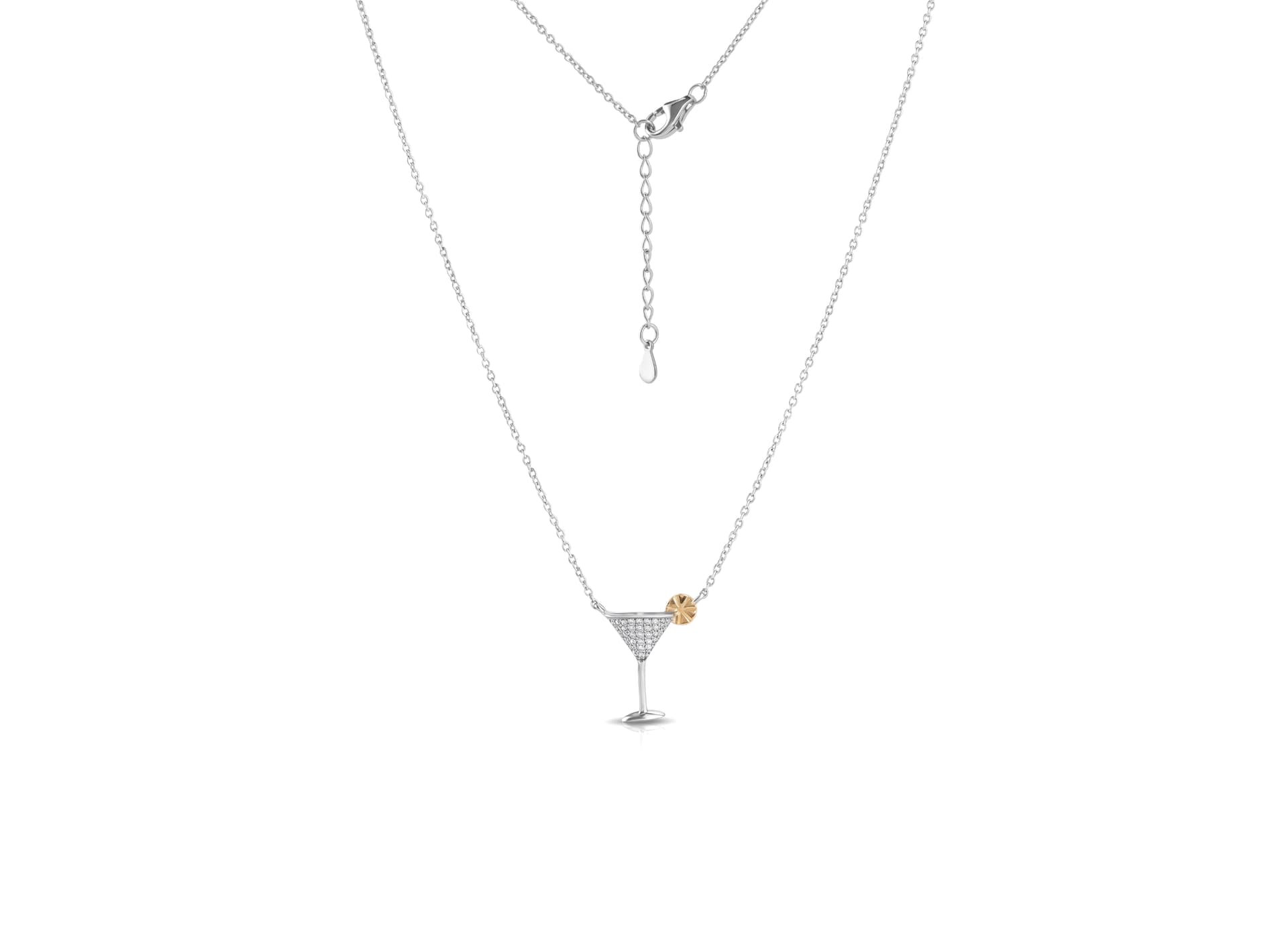 Колье из серебра 925 с фианитами