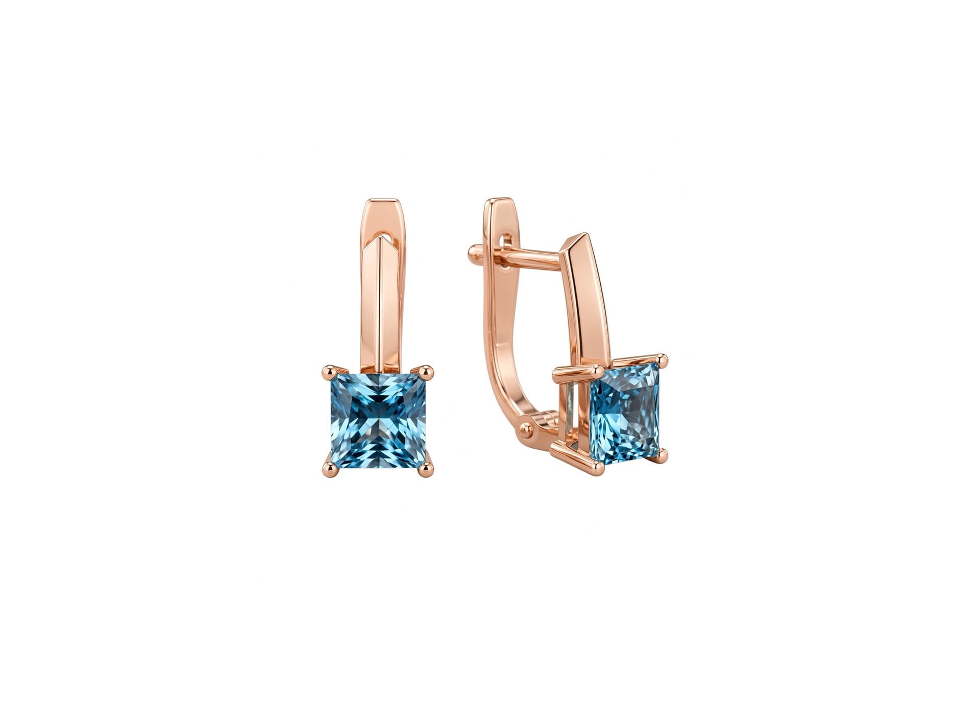 Серьги из золота 585 с топазами london