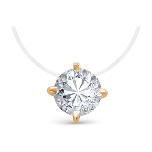 Колье из золота 585 с фианит