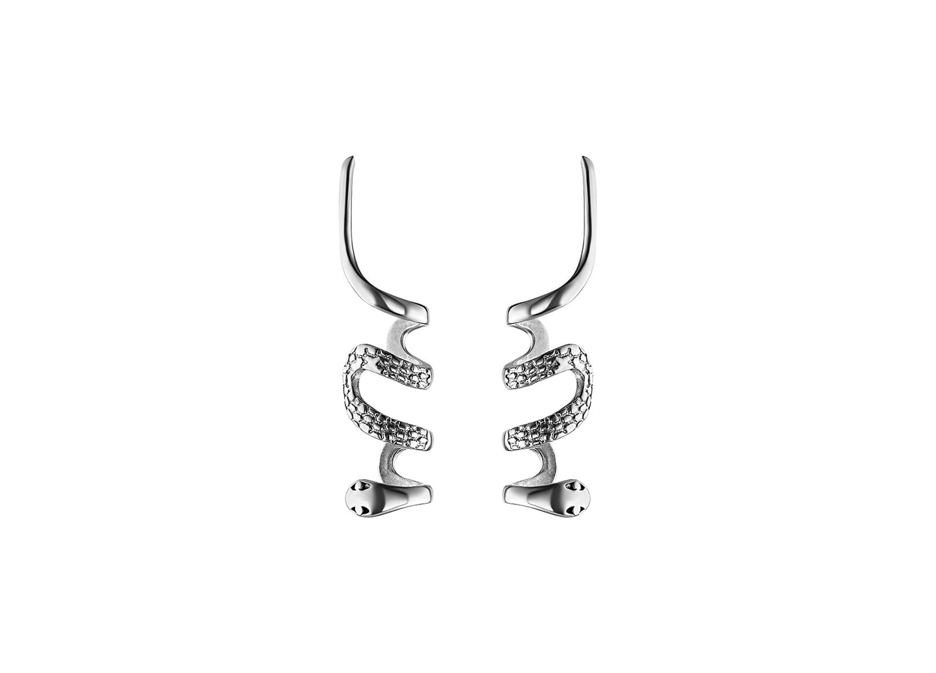 Серьги из серебра 925 без вставки