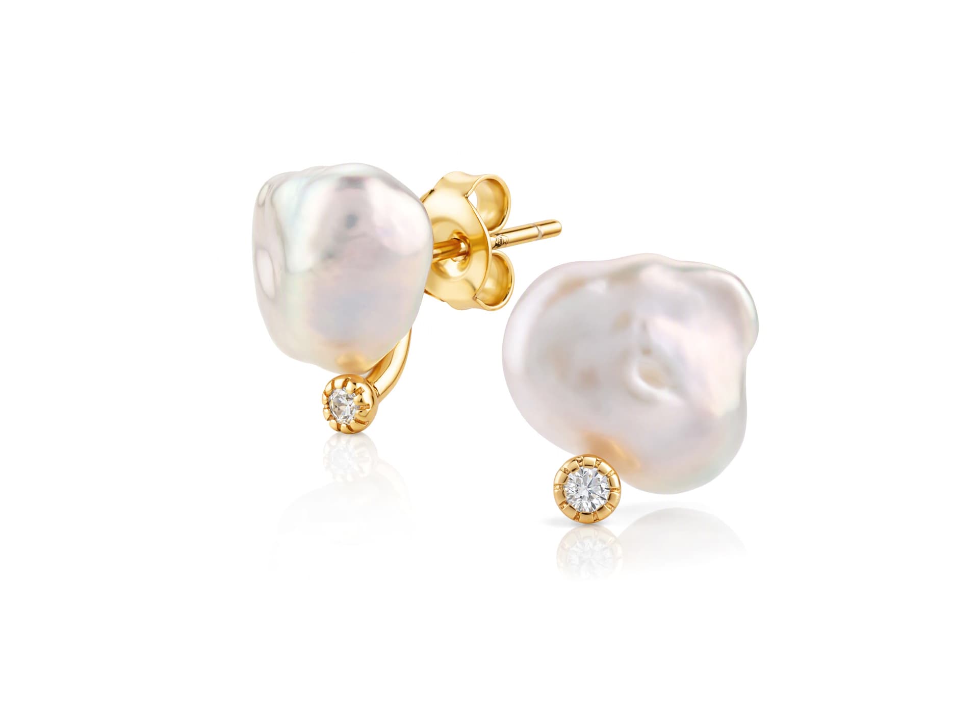 Серьги из серебра 925 с жемчугом