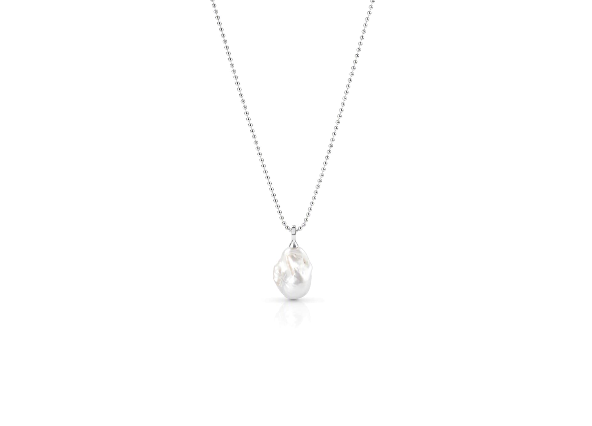 Колье из серебра 925 с жемчугом